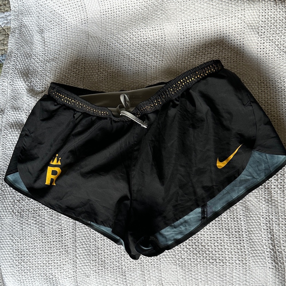 Nike Women's Pro Elite Black and Gold Athletic Shorts - NWOT
